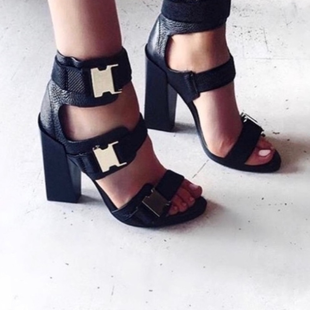Manning Cartell Transformer Buckle strap block Heels - Picture 4 of 15